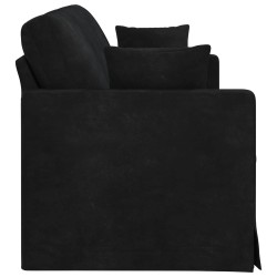 Canapé Noir 198 x 78 x 80 cm Velours 624197624197