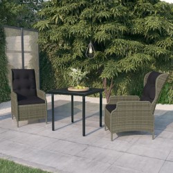 Ensemble à manger de jardin 3 pcs Marron 624213624213