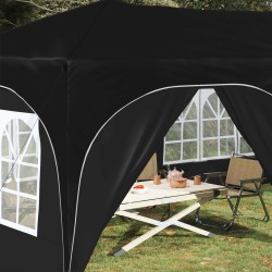 Tente de fête pop-up 575 x 288 x 245 cm Noir Tissu Oxford 624214624214