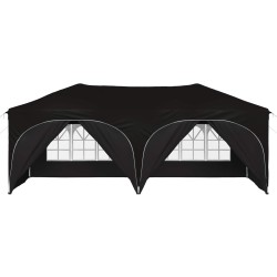 Tente de fête pop-up 575 x 288 x 245 cm Noir Tissu Oxford 624214624214