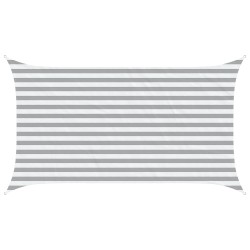 Voile d'ombre Gris clair et blanc 3,5 x 2 m 624217624217