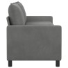 Canapé Gris foncé 196 x 81 x 87,5 cm Velours 624221624221