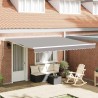 Auvent rétractable Gris clair 400 x 350 x 165 cm 624226624226