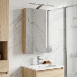 Armoire Miroir de Salle de Bain avec étagère Chêne Sonoma 624233624233