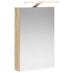 Armoire Miroir de Salle de Bain avec étagère Chêne Sonoma 624233624233
