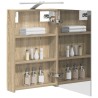Armoire Miroir de Salle de Bain avec étagère Chêne Sonoma 624233624233