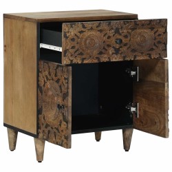 Armoire de lit Marron 50 x 33 x 60 cm Bois de mangue massif 624238624238