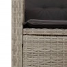 Ensemble à manger de jardin et coussins 5 pcs gris clair rotin 624246624246