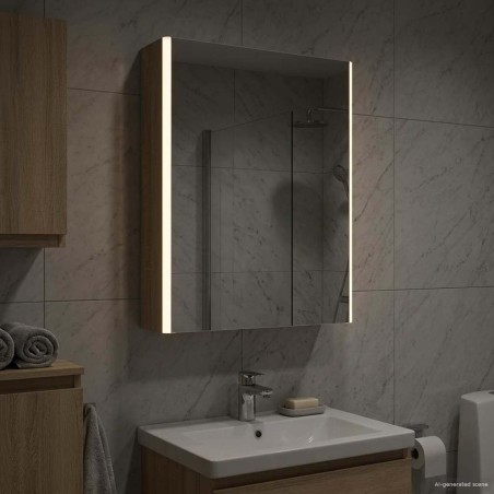 Armoire Miroir de Salle de Bain Chêne Sonoma 624251624251