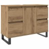 Armoire de lavabo de salle de bain chêne artisanal 65x33x60 cm 624255624255