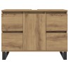 Armoire de lavabo de salle de bain chêne artisanal 65x33x60 cm 624255624255