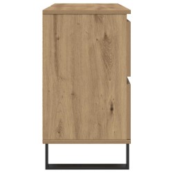 Armoire de lavabo de salle de bain chêne artisanal 65x33x60 cm 624255624255
