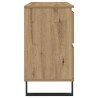 Armoire de lavabo de salle de bain chêne artisanal 65x33x60 cm 624255624255