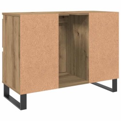 Armoire de lavabo de salle de bain chêne artisanal 65x33x60 cm 624255624255
