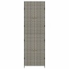Armoire de rangement jardin Gris 59x40x180 cm Résine tressée 624261624261