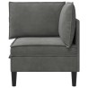 Sofa avec rangement Gris foncé Velours 624262624262
