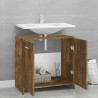 Armoire de bain Chêne fumé 60x33x60 cm Bois d'ingénierie 624267624267
