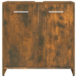 Armoire de bain Chêne fumé 60x33x60 cm Bois d'ingénierie 624267624267