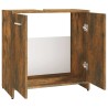 Armoire de bain Chêne fumé 60x33x60 cm Bois d'ingénierie 624267624267