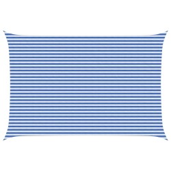 Voile d'ombre Bleu et Blanc 4 x 6 m HDPE 624273624273