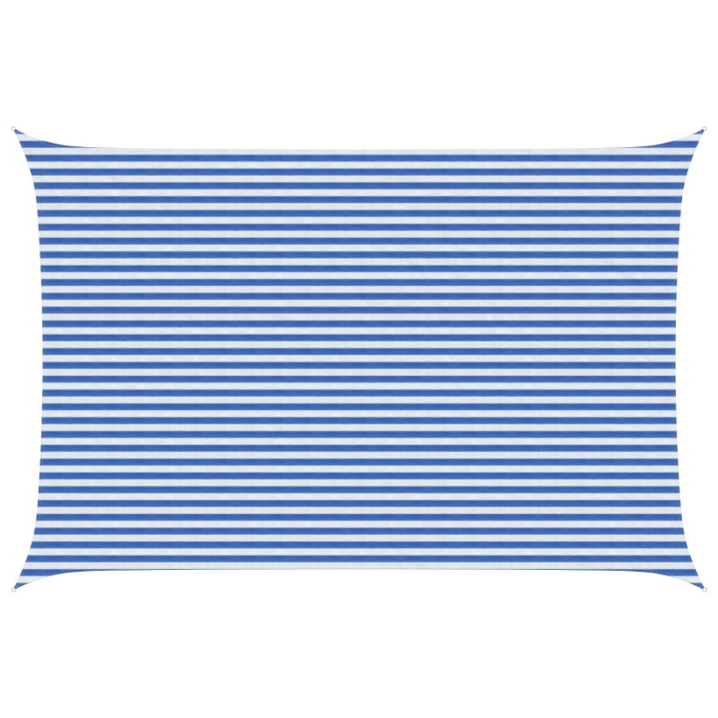 Voile d'ombre Bleu et Blanc 4 x 6 m HDPE 624273624273