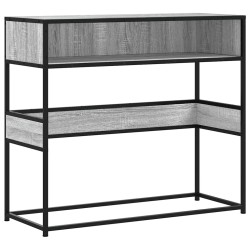 Table console sonoma gris 90x35x80 cm bois d'ingénierie 624274624274