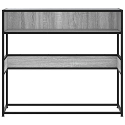 Table console sonoma gris 90x35x80 cm bois d'ingénierie 624274624274