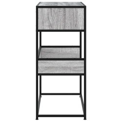 Table console sonoma gris 90x35x80 cm bois d'ingénierie 624274624274