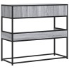 Table console sonoma gris 90x35x80 cm bois d'ingénierie 624274624274