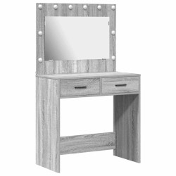 Table de Toilette avec tiroir Gris Sonoma 78,5 x 41 x 135 cm 624275624275