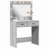Table de Toilette avec tiroir Gris Sonoma 78,5 x 41 x 135 cm 624275624275