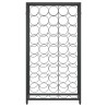 Casier à bouteilles de 45 bouteilles noir 54x18x100cm fer forgé 624286624286