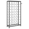 Casier à bouteilles de 45 bouteilles noir 54x18x100cm fer forgé 624286624286