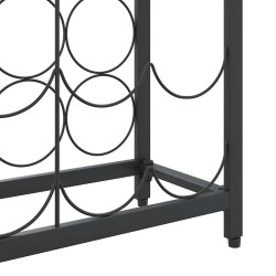 Casier à bouteilles de 45 bouteilles noir 54x18x100cm fer forgé 624286624286