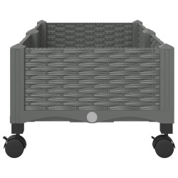 Jardinière avec Roues Gris clair 80 x 40 x 33 cm PP 624287624287