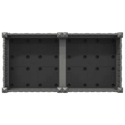 Jardinière avec Roues Gris clair 80 x 40 x 33 cm PP 624287624287