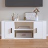 Meuble TV Blanc 100x35x40 cm Bois d'ingénierie 624288624288