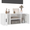 Meuble TV Blanc 100x35x40 cm Bois d'ingénierie 624288624288