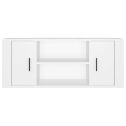 Meuble TV Blanc 100x35x40 cm Bois d'ingénierie 624288624288