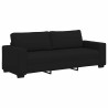 Canapé à 3 places noir 220x77x82 cm tissu 624290624290