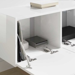 Meuble TV mural 2 pcs Blanc Brillant 78,5 x 31 x 29,5 cm 624295624295