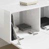 Meuble TV mural 2 pcs Blanc Brillant 78,5 x 31 x 29,5 cm 624295624295