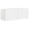 Meuble TV mural 2 pcs Blanc Brillant 78,5 x 31 x 29,5 cm 624295624295