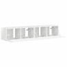 Meuble TV mural 2 pcs Blanc Brillant 78,5 x 31 x 29,5 cm 624295624295