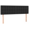  Têtes de lit 2 pcs Noir 72x5x78/88 cm Similicuir 