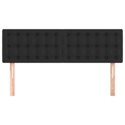  Têtes de lit 2 pcs Noir 72x5x78/88 cm Similicuir 