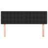  Têtes de lit 2 pcs Noir 72x5x78/88 cm Similicuir 
