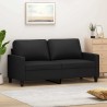 Canapé à 2 places Noir 140 cm Similicuir 624305624305