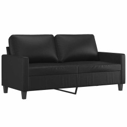 Canapé à 2 places Noir 140 cm Similicuir 624305624305