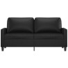 Canapé à 2 places Noir 140 cm Similicuir 624305624305